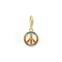 Charm pendant peace with colourful stones gold from the Charm Club collection in the THOMAS SABO online store