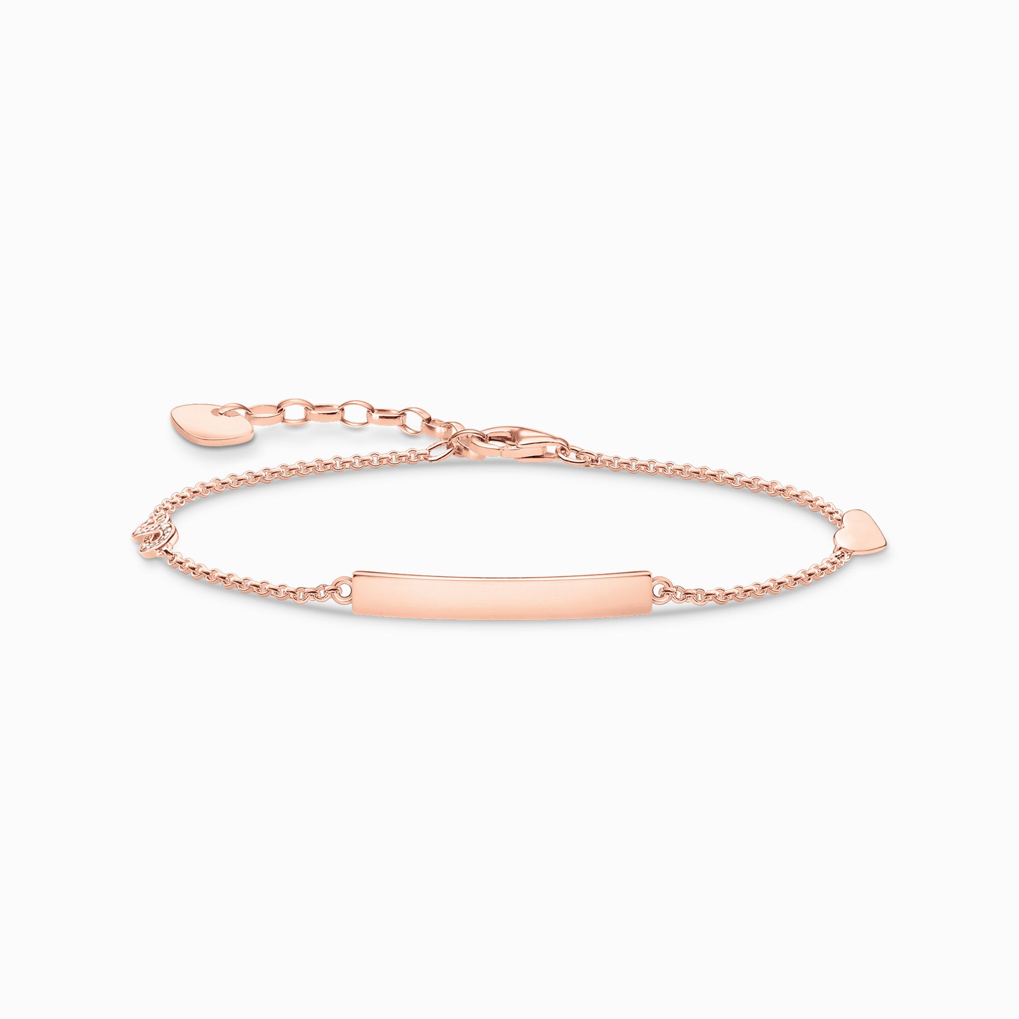 Bracelet classic with heart and infinity rose gold from the  collection in the THOMAS SABO online store