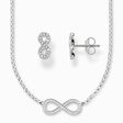 Necklace and ear studs infinity from the  collection in the THOMAS SABO online store