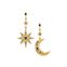 Boucles d&#39;oreilles royaltie &eacute;toile &amp; lune de la collection  dans la boutique en ligne de THOMAS SABO