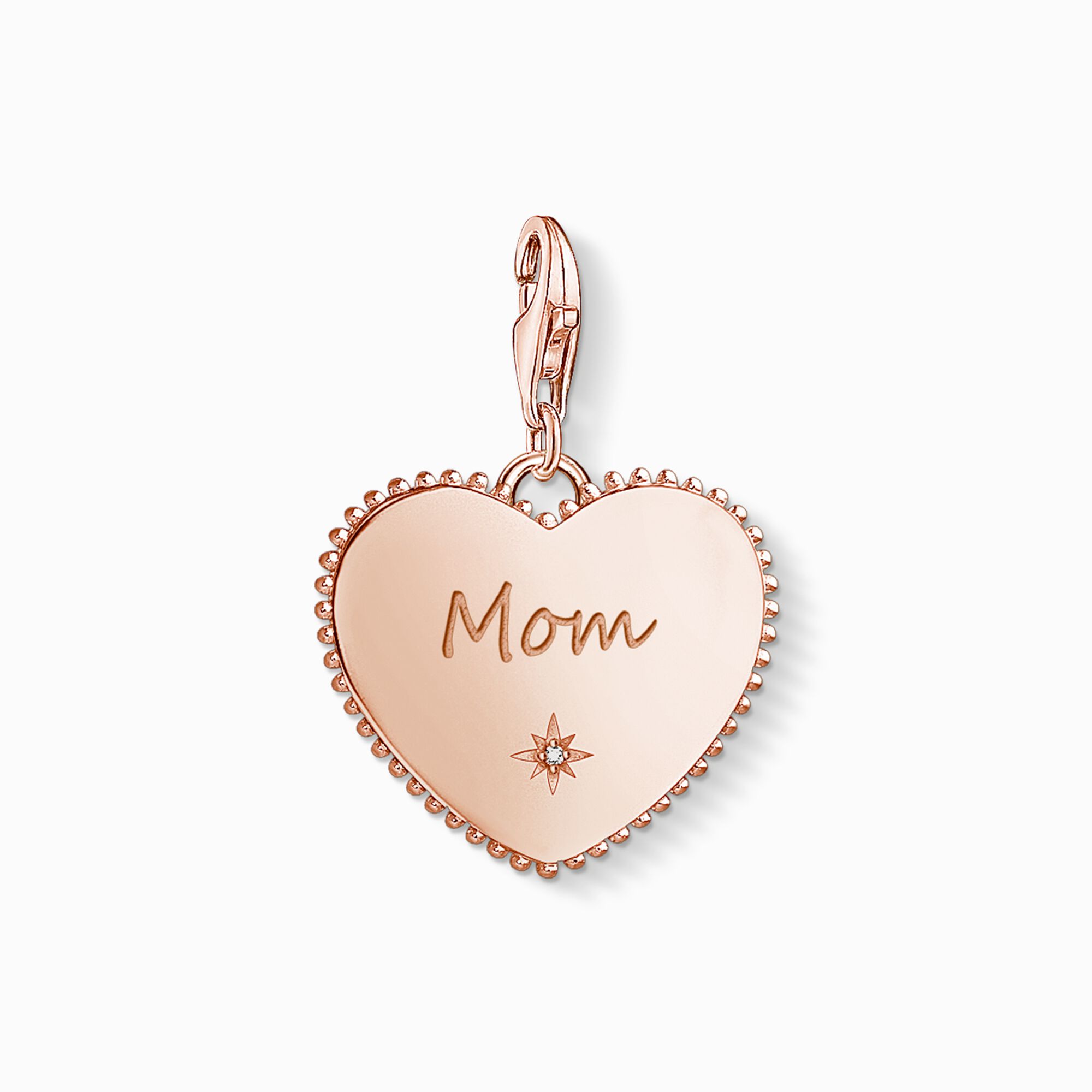 Charm pendant Heart mom rose gold from the Charm Club collection in the THOMAS SABO online store