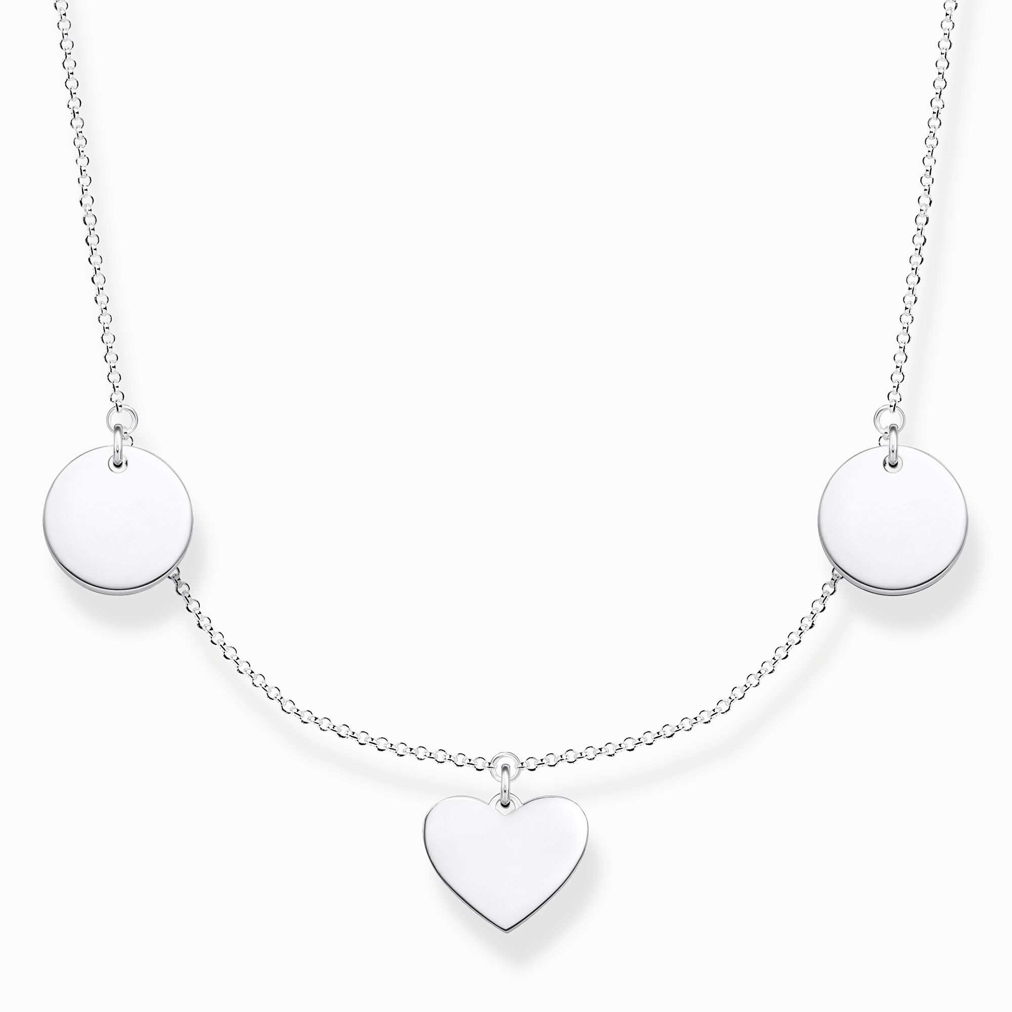 Necklace disc and heart from the  collection in the THOMAS SABO online store