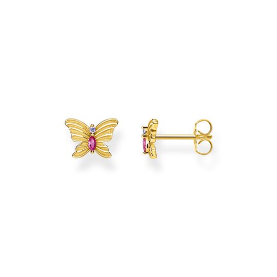 Ear studs butterfly gold from the  collection in the THOMAS SABO online store