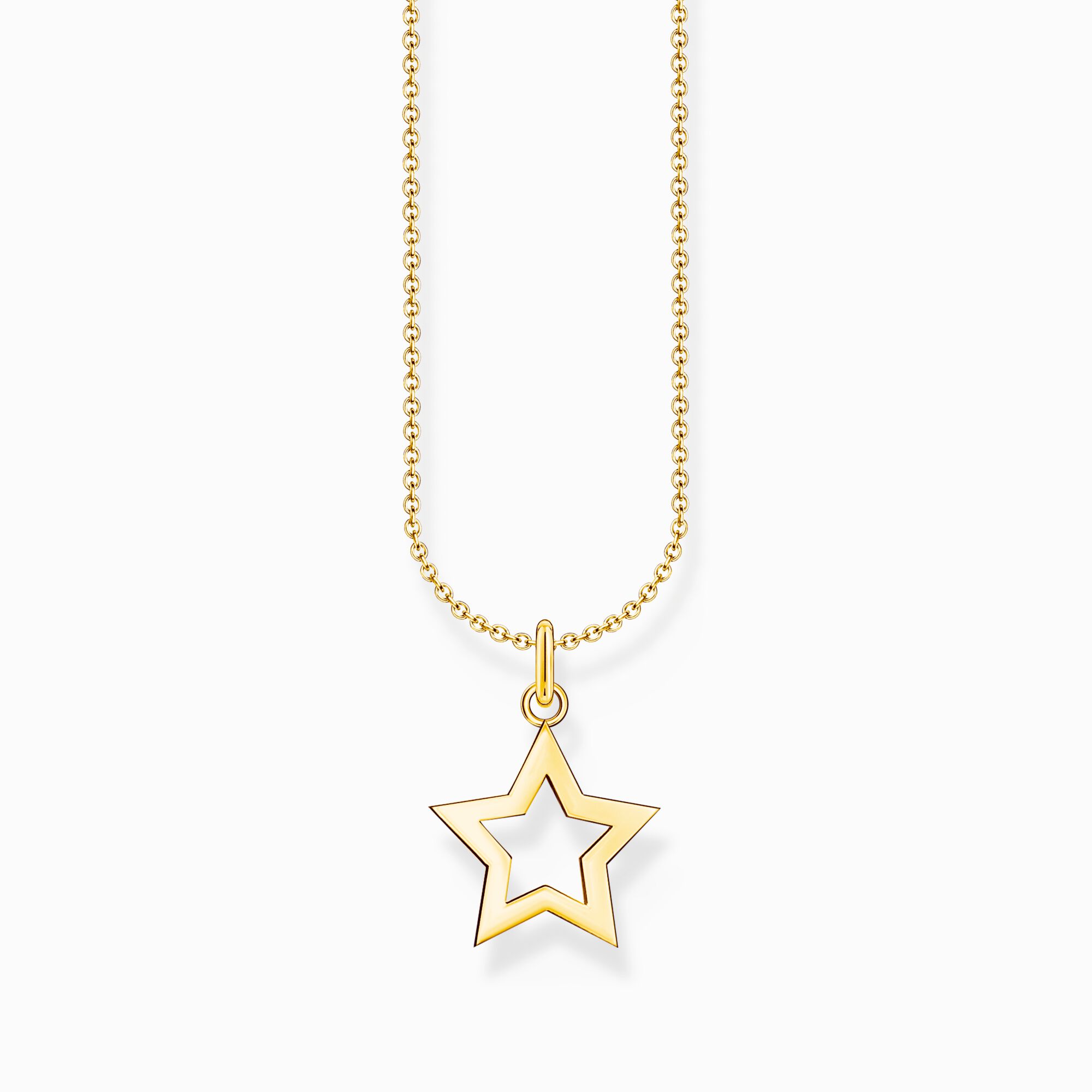 Cadena con ba&ntilde;o de oro y colgante de estrella de la colección Charming Collection en la tienda online de THOMAS SABO