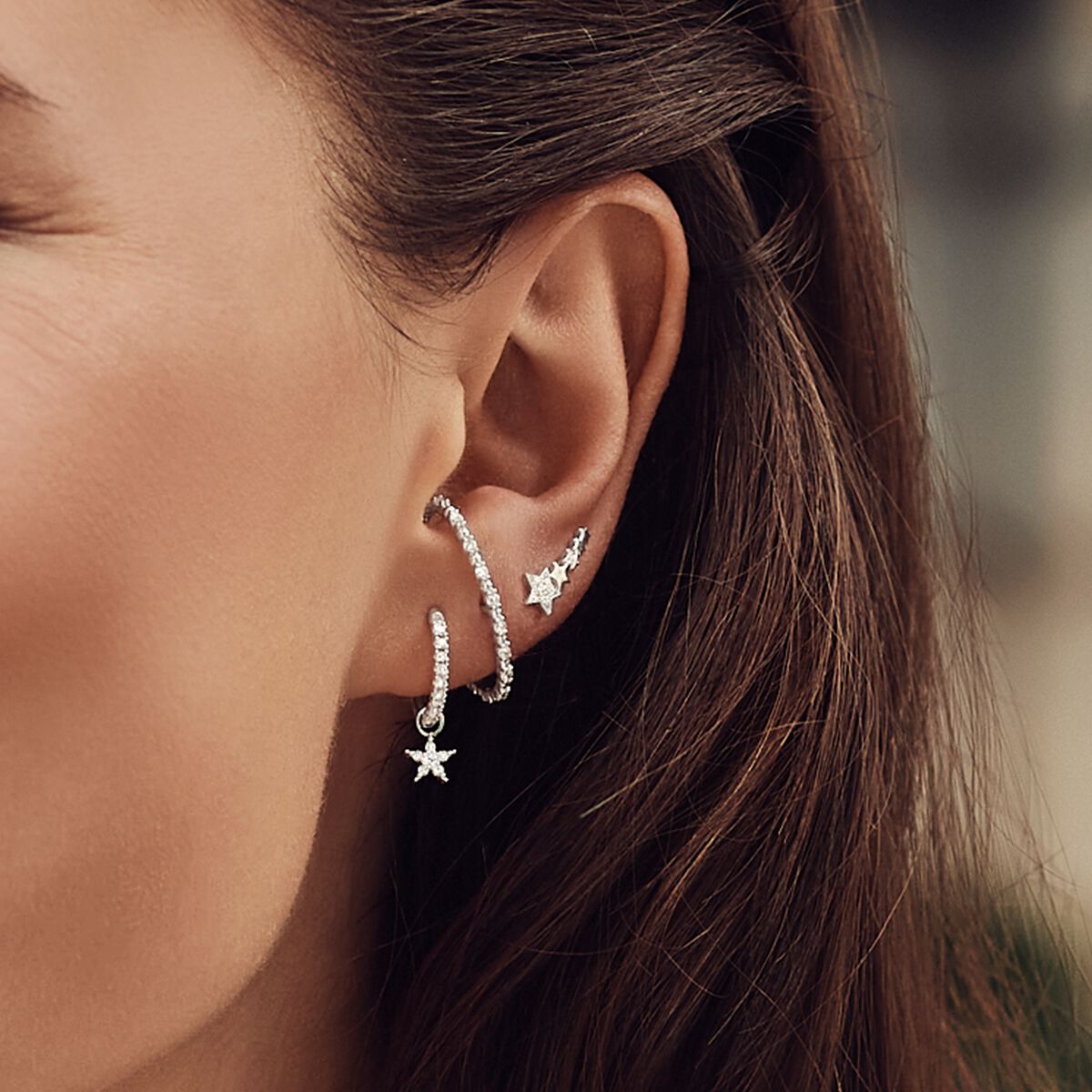 Conspicuous silver ear climbers – THOMAS SABO