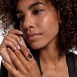 Ring mit schwarzen Steinen Silber aus der  Kollektion im Online Shop von THOMAS SABO