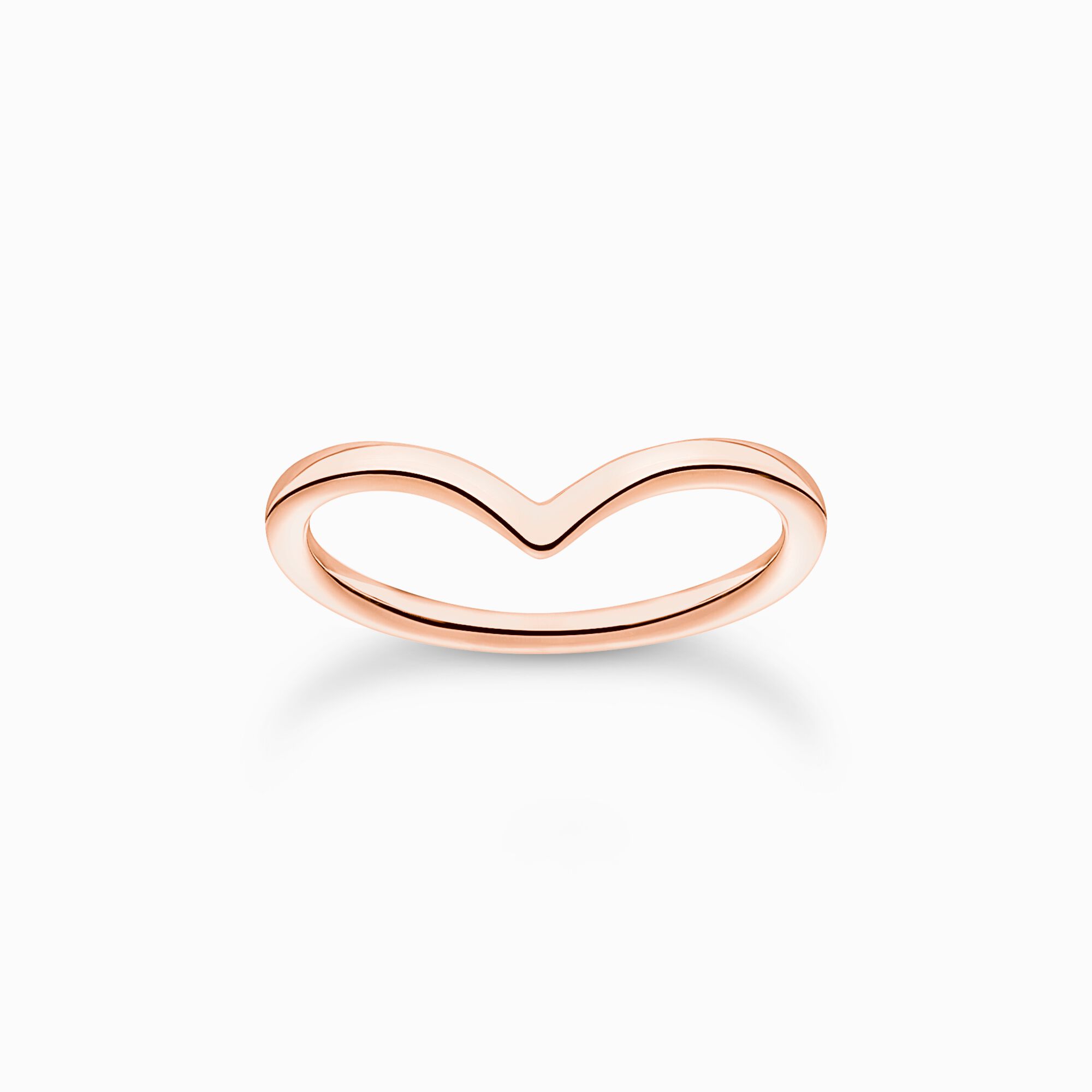 Ring V-shape rose gold from the Charming Collection collection in the THOMAS SABO online store