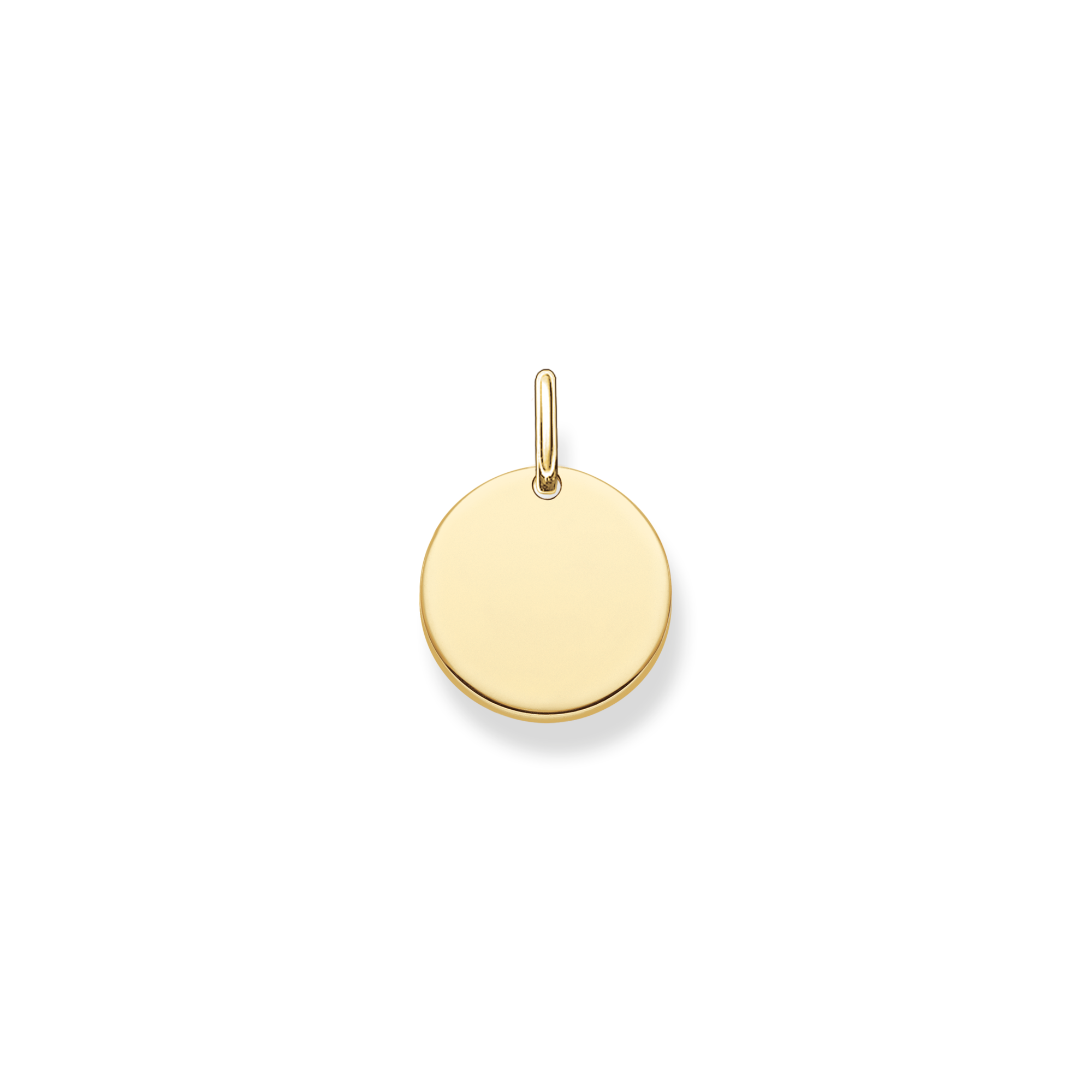 Thomas Sabo Anhänger Coin klein gold mit Gravur silberfarben LBPE0001-413-12