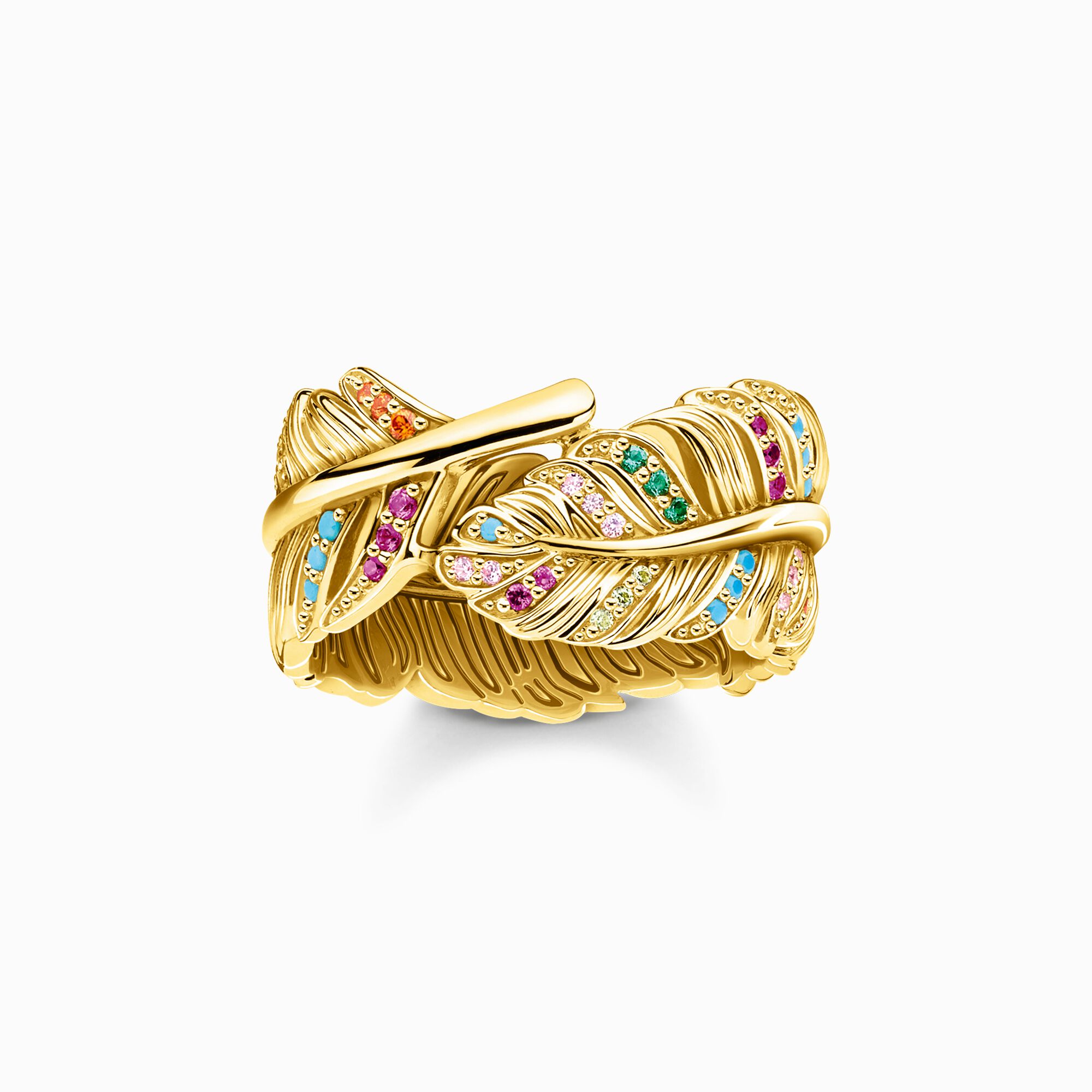 Ring feather gold from the  collection in the THOMAS SABO online store