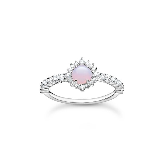Ring opal-coloured stone shimmering pink from the Charming Collection collection in the THOMAS SABO online store