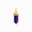 Yellow-gold plated pendant with imitation amethyst from the  collection in the THOMAS SABO online store
