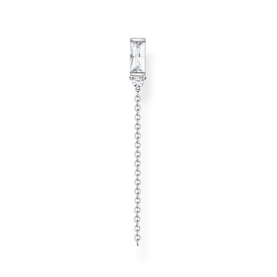 Single earring white stone silver from the Charming Collection collection in the THOMAS SABO online store