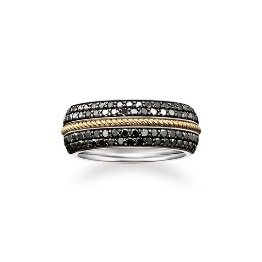 Band ring black diamond from the  collection in the THOMAS SABO online store