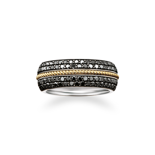 band ring black diamond from the  collection in the THOMAS SABO online store