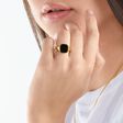 Ring klassisch schwarz-gold aus der  Kollektion im Online Shop von THOMAS SABO