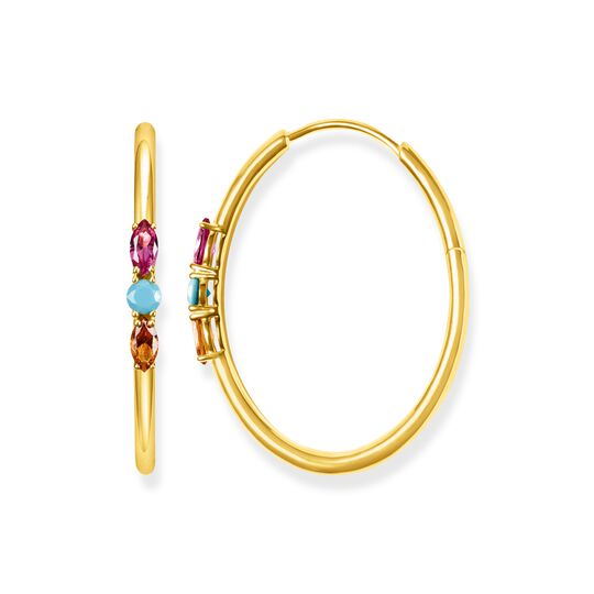 Hoop earrings royalty colourful stones from the  collection in the THOMAS SABO online store