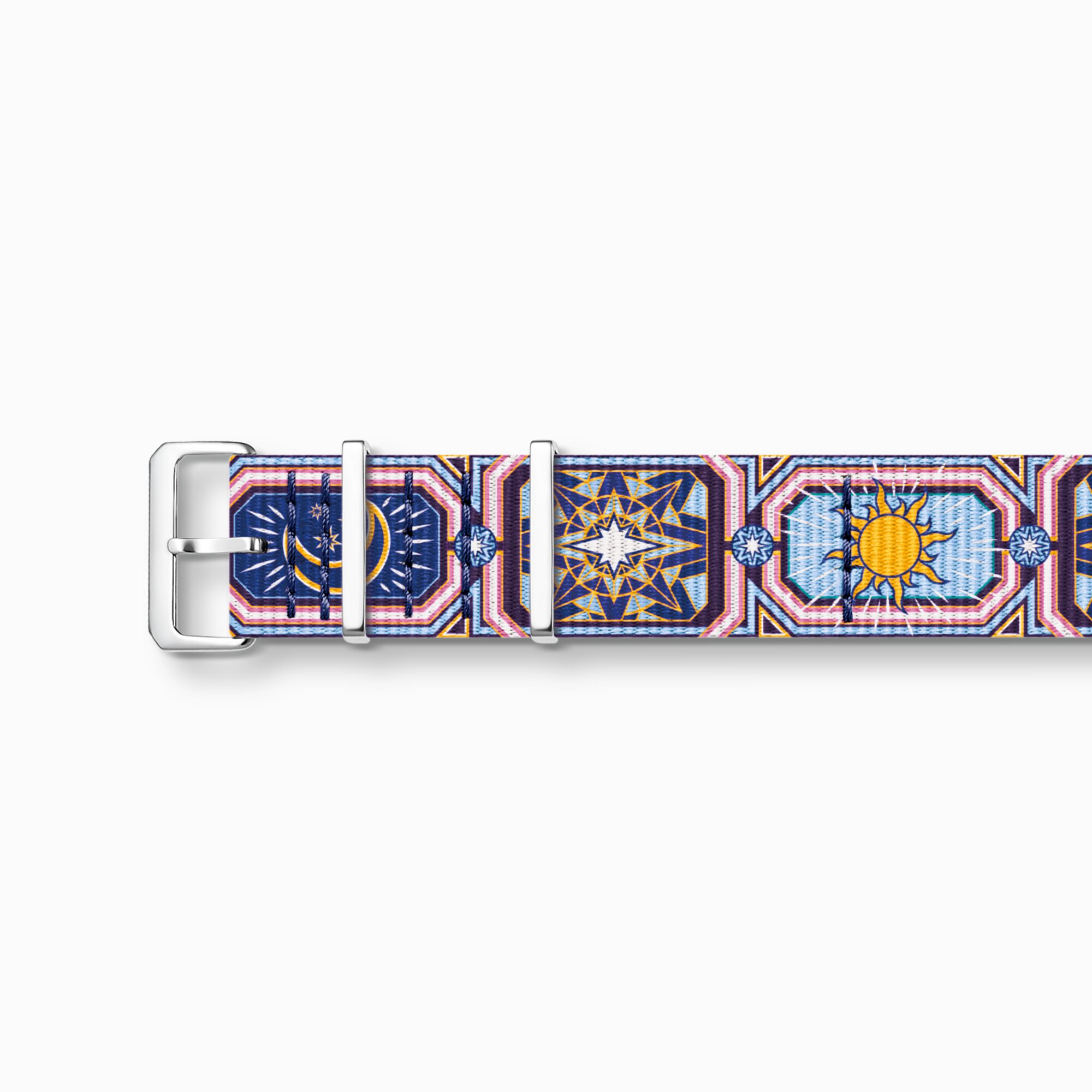 Watch strap Code TS nato, colourful night sky from the  collection in the THOMAS SABO online store