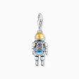 Colgante Charm de astronauta de plata ligeramente ennegrecida con piedras de colores de la colección Charm Club en la tienda online de THOMAS SABO