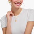 Cadena con ba&ntilde;o de oro y colgante de perla de la colección Charming Collection en la tienda online de THOMAS SABO