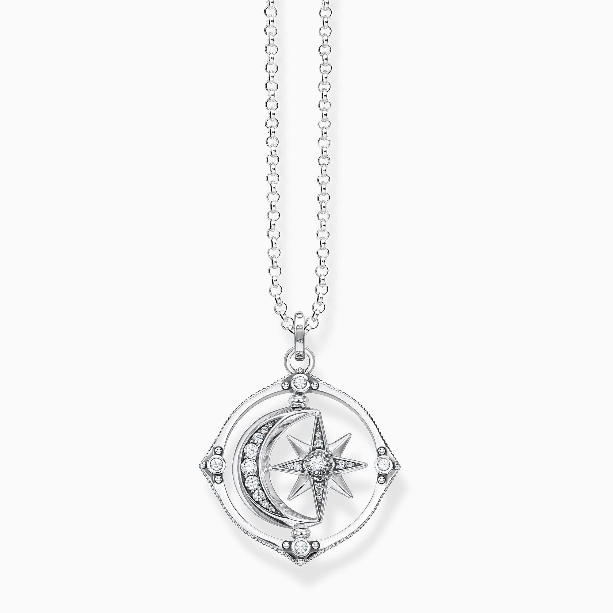 Necklace star and moon silver from the  collection in the THOMAS SABO online store