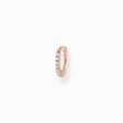 Single hoop earring white stones rose gold from the Charming Collection collection in the THOMAS SABO online store