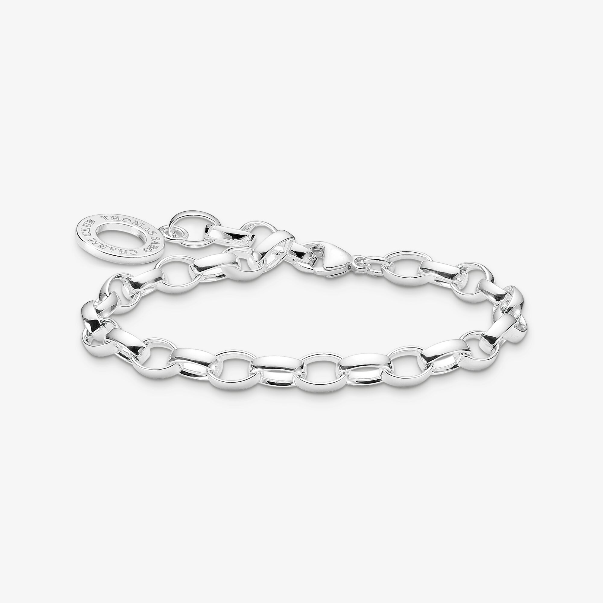 THOMAS SABO Bracelet Charm classique, grand Argent sterling, Taille: L, pour femme