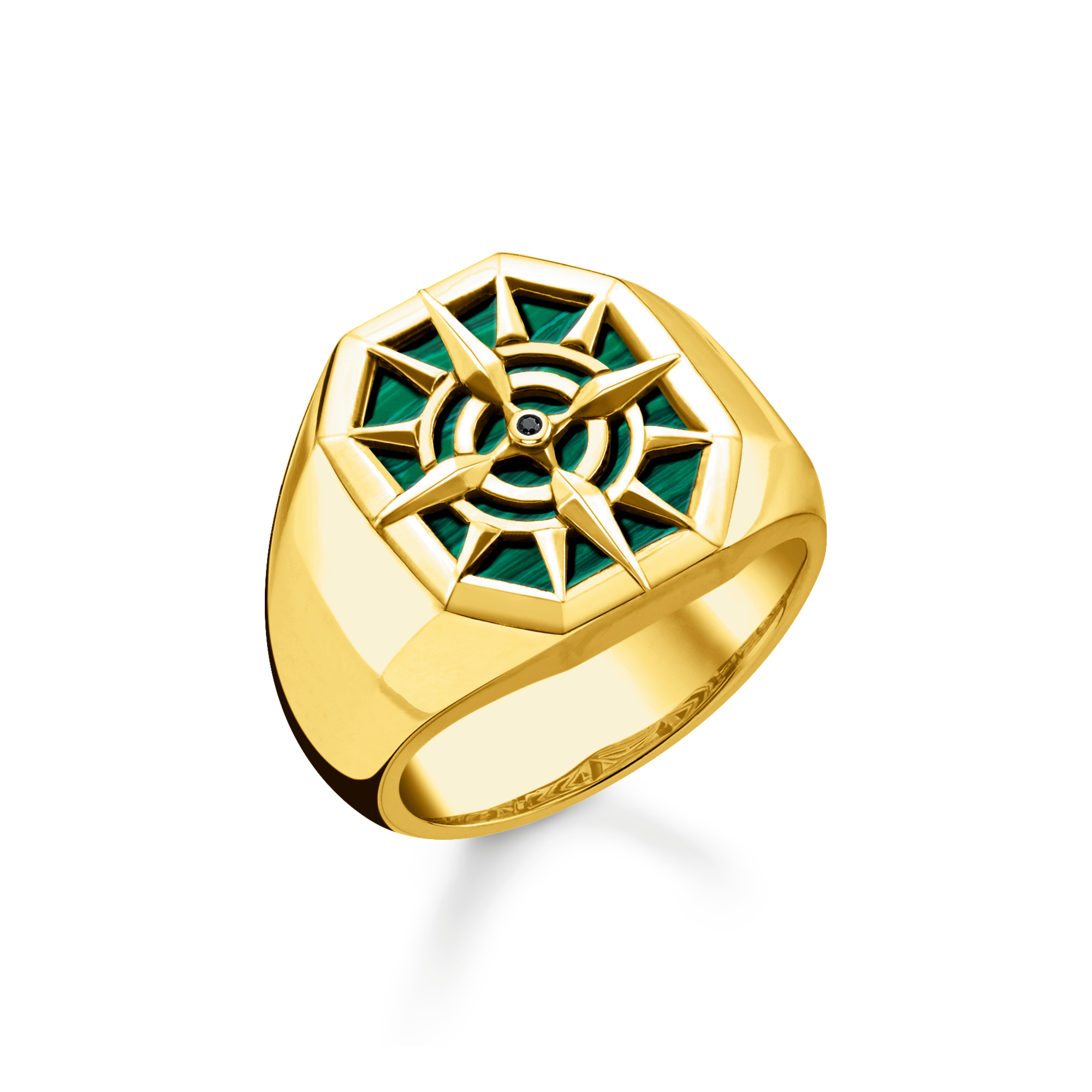 Thomas Sabo Ring Kompass grün grün TR2274-140-6-54