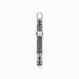 Pendant cross black stones silver from the  collection in the THOMAS SABO online store