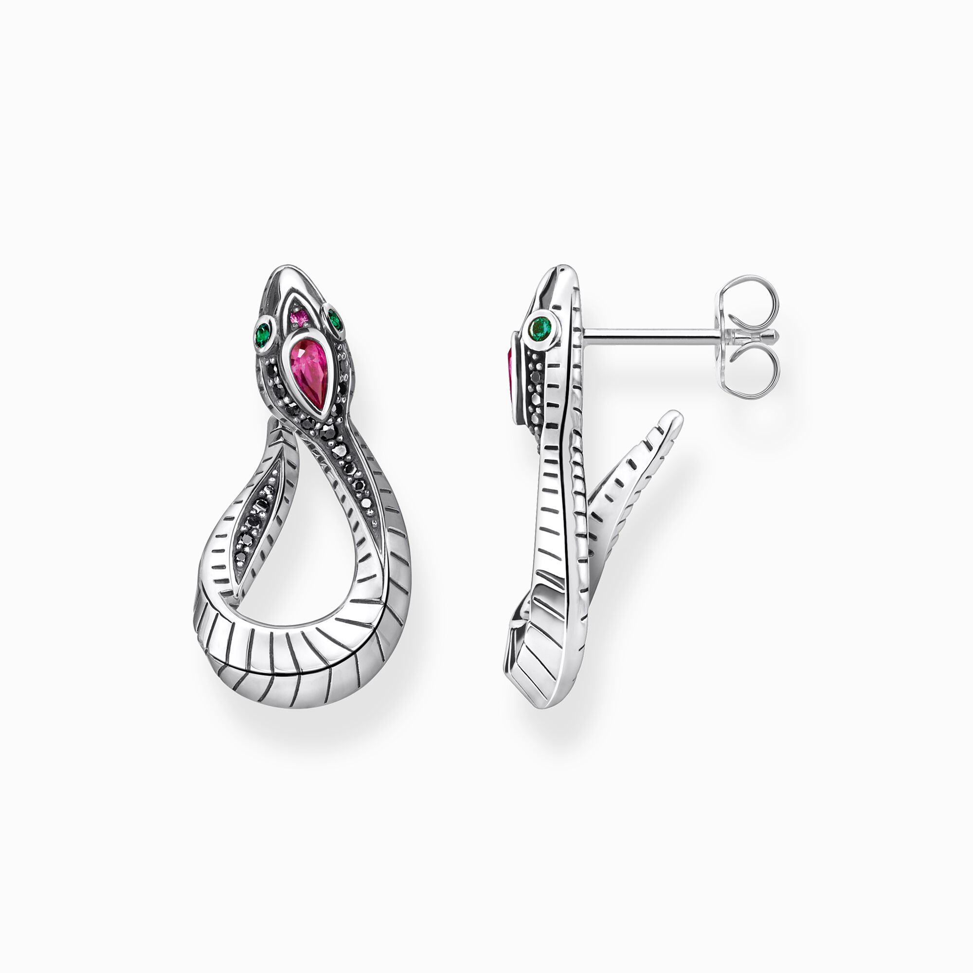 Earrings snake silver from the  collection in the THOMAS SABO online store