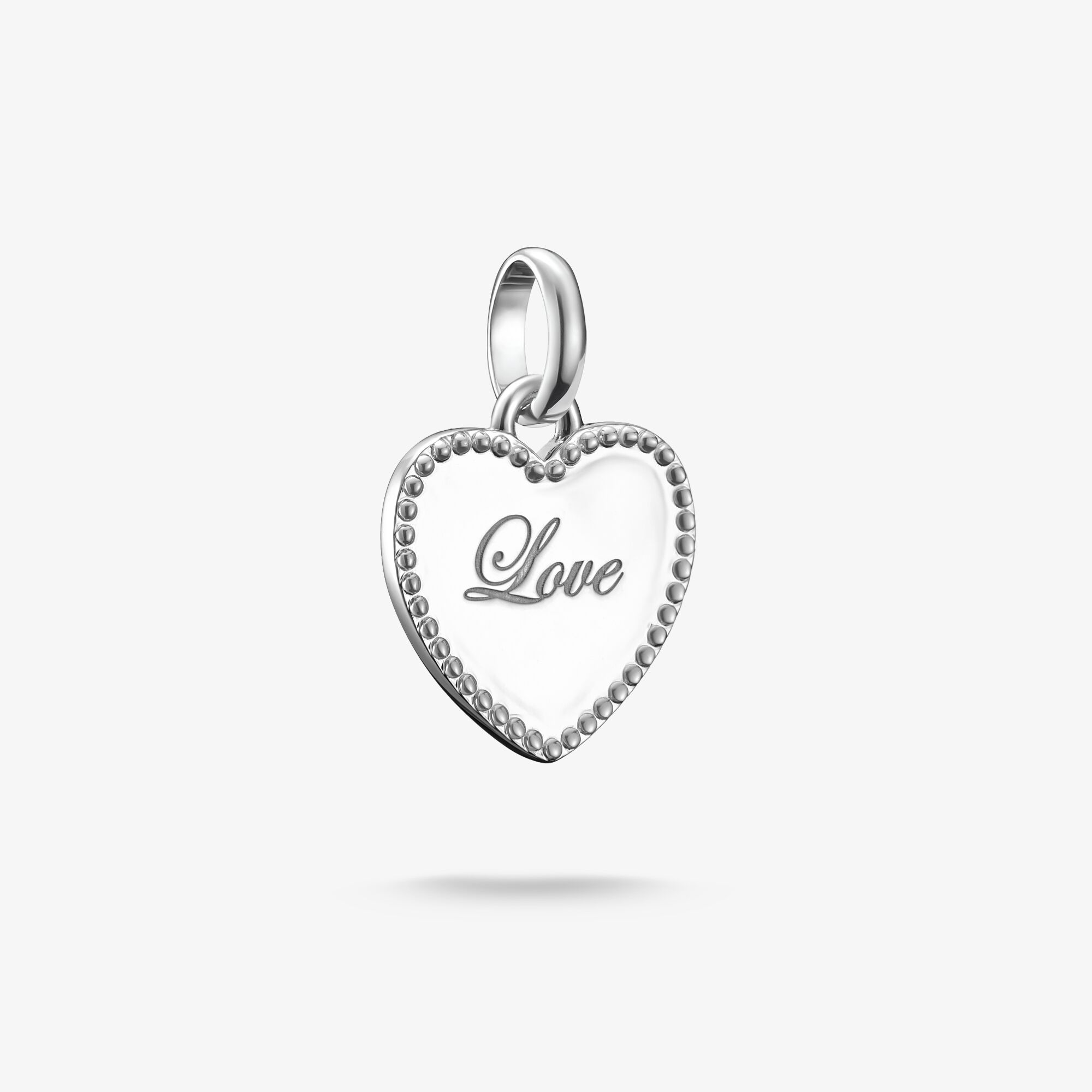 THOMAS SABO Charm-hängsmycke kärlekshjärta Connect silver, 925 sterlingsilver, Storlek: one size, för damer