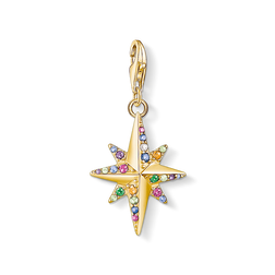 Charm pendant Colourful star, gold from the Glam &amp; Soul collection in the THOMAS SABO online store