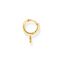 Single hoop earring with moon pendant gold from the Charming Collection collection in the THOMAS SABO online store
