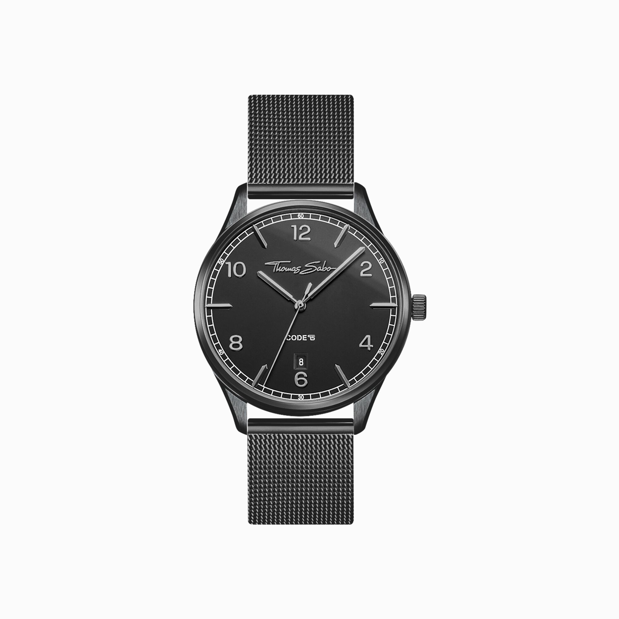 Women&rsquo;s watch Code TS small black from the  collection in the THOMAS SABO online store