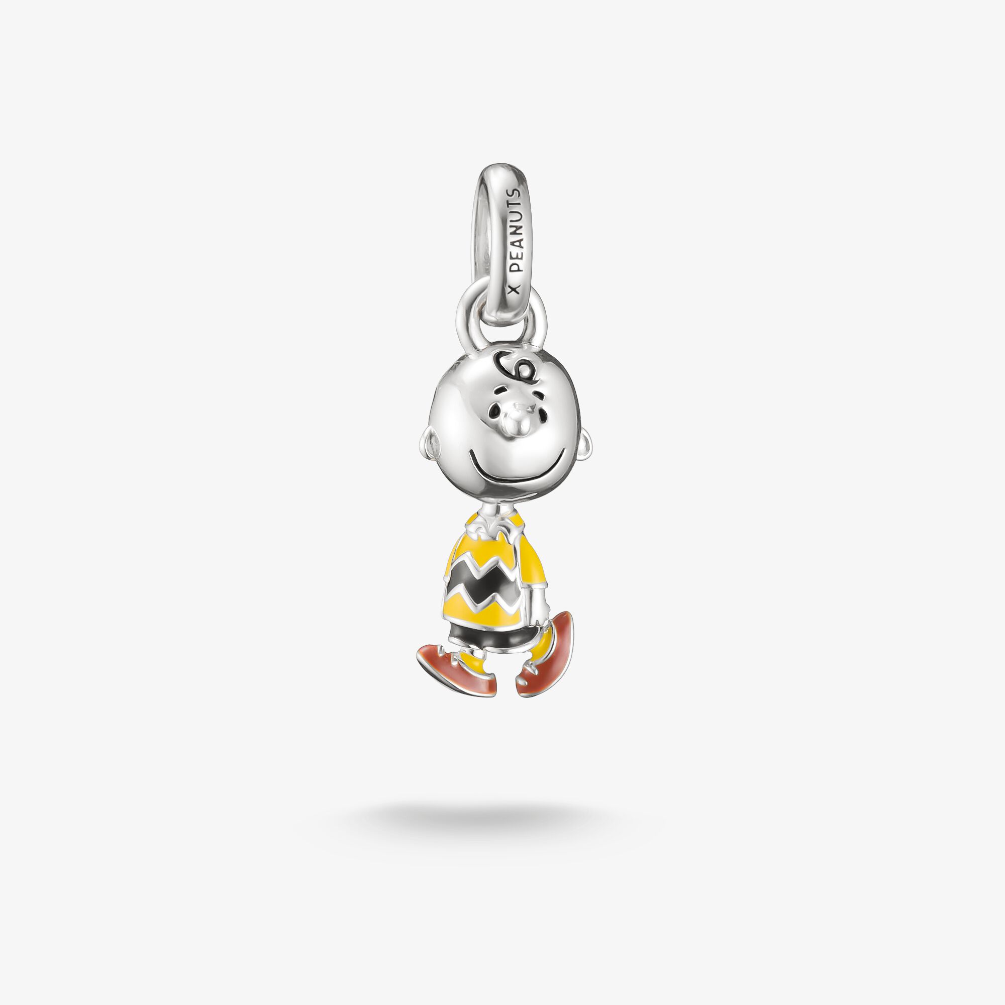 THOMAS SABO Charm-Anhänger Charlie Brown PEANUTS Connect Silber, Sterlingsilber, Größe: one size, Unisex