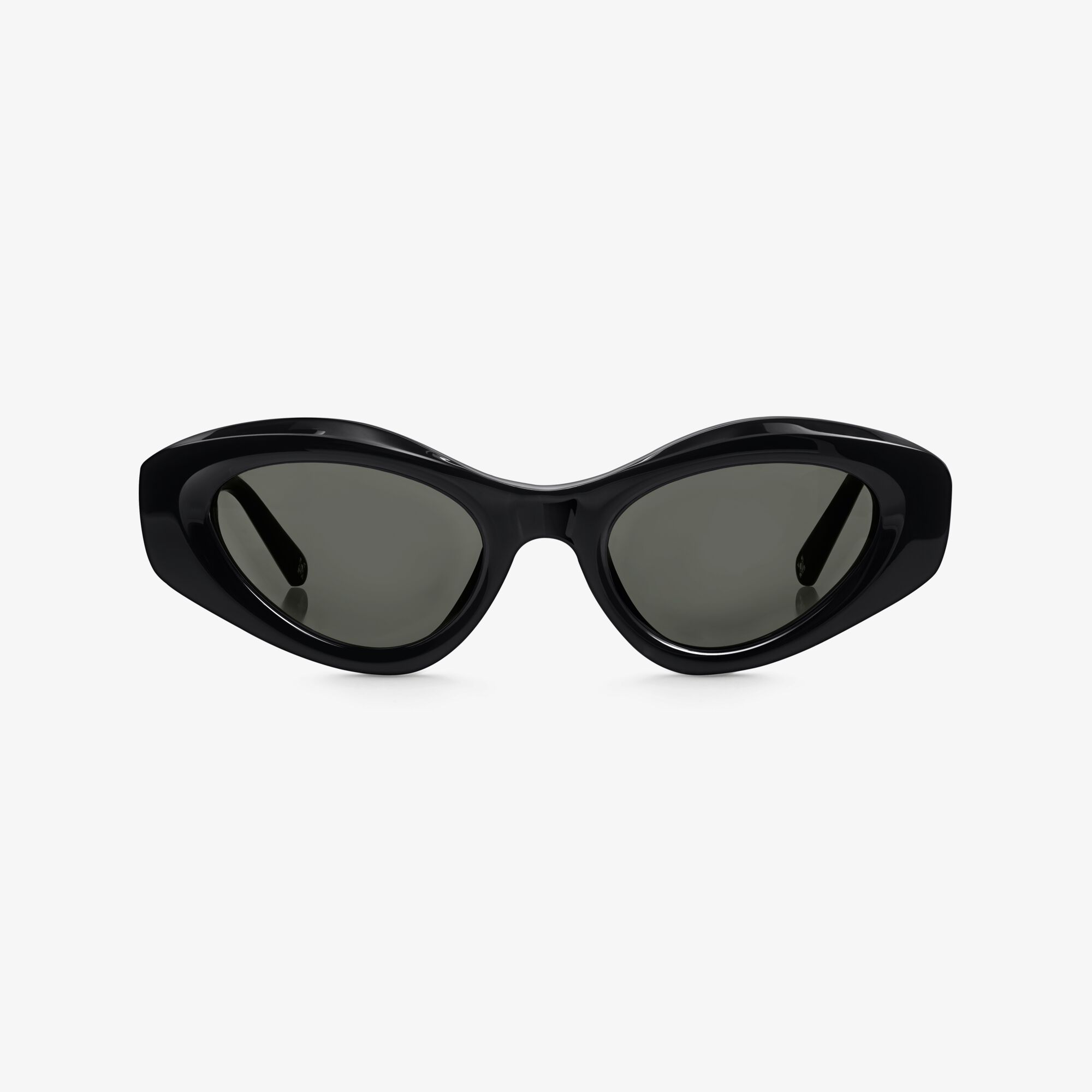 THOMAS SABO Lunettes de soleil RILEY, ovales et noires Argent sterling, Taille: A, Unisex