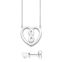 Necklace and ear studs heart from the  collection in the THOMAS SABO online store