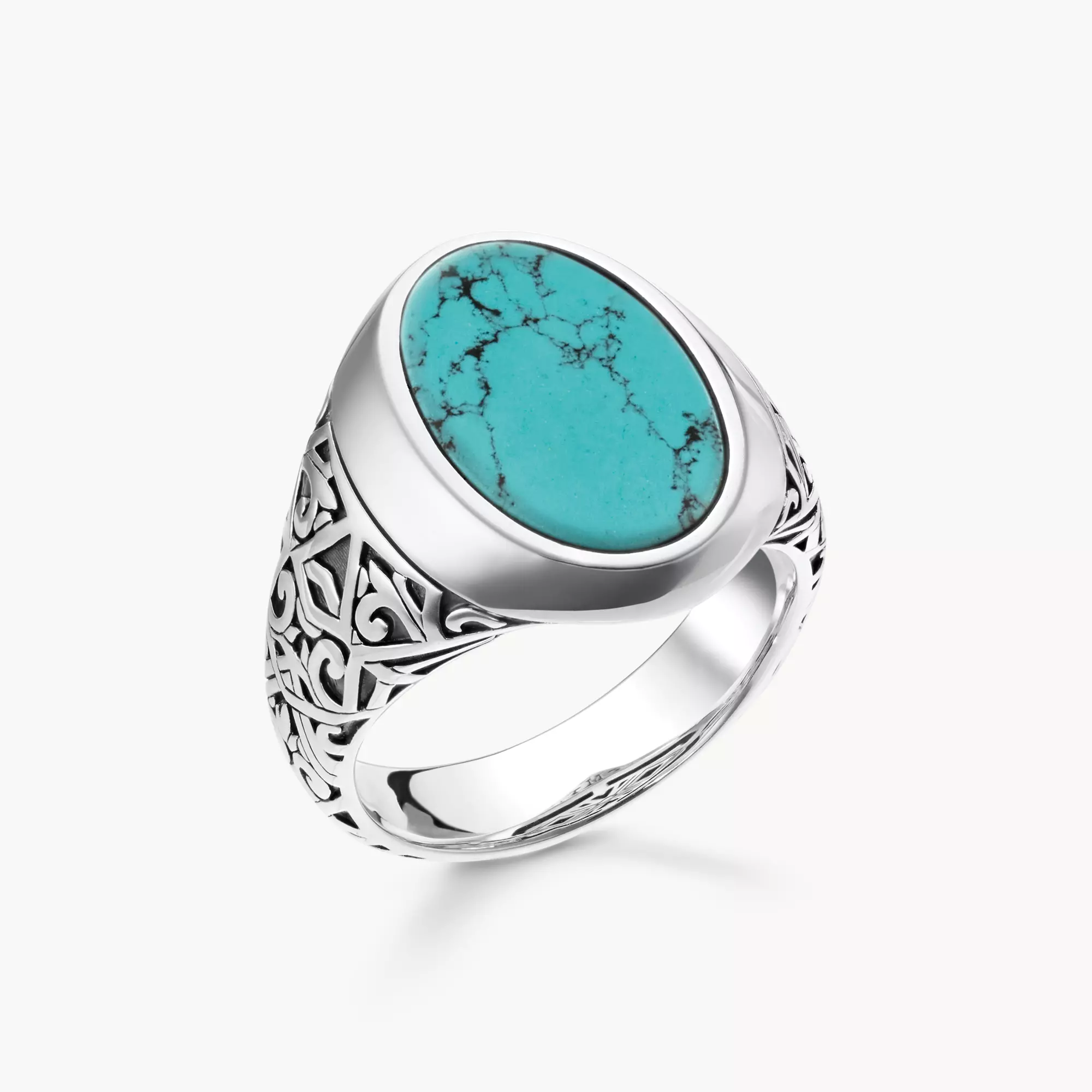 Signet ring with imitation turquoise – THOMAS SABO