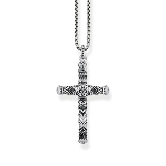 Jewellery set necklace maori cross silver blackened from the  collection in the THOMAS SABO online store