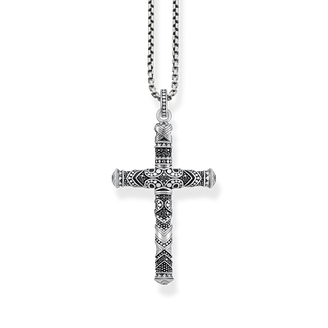 Jewellery set necklace maori cross silver blackened from the  collection in the THOMAS SABO online store