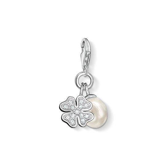 Charm pendant cloverleaf with pearl from the Charm Club collection in the THOMAS SABO online store