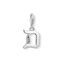 Charm pendant letter D silver from the Charm Club collection in the THOMAS SABO online store