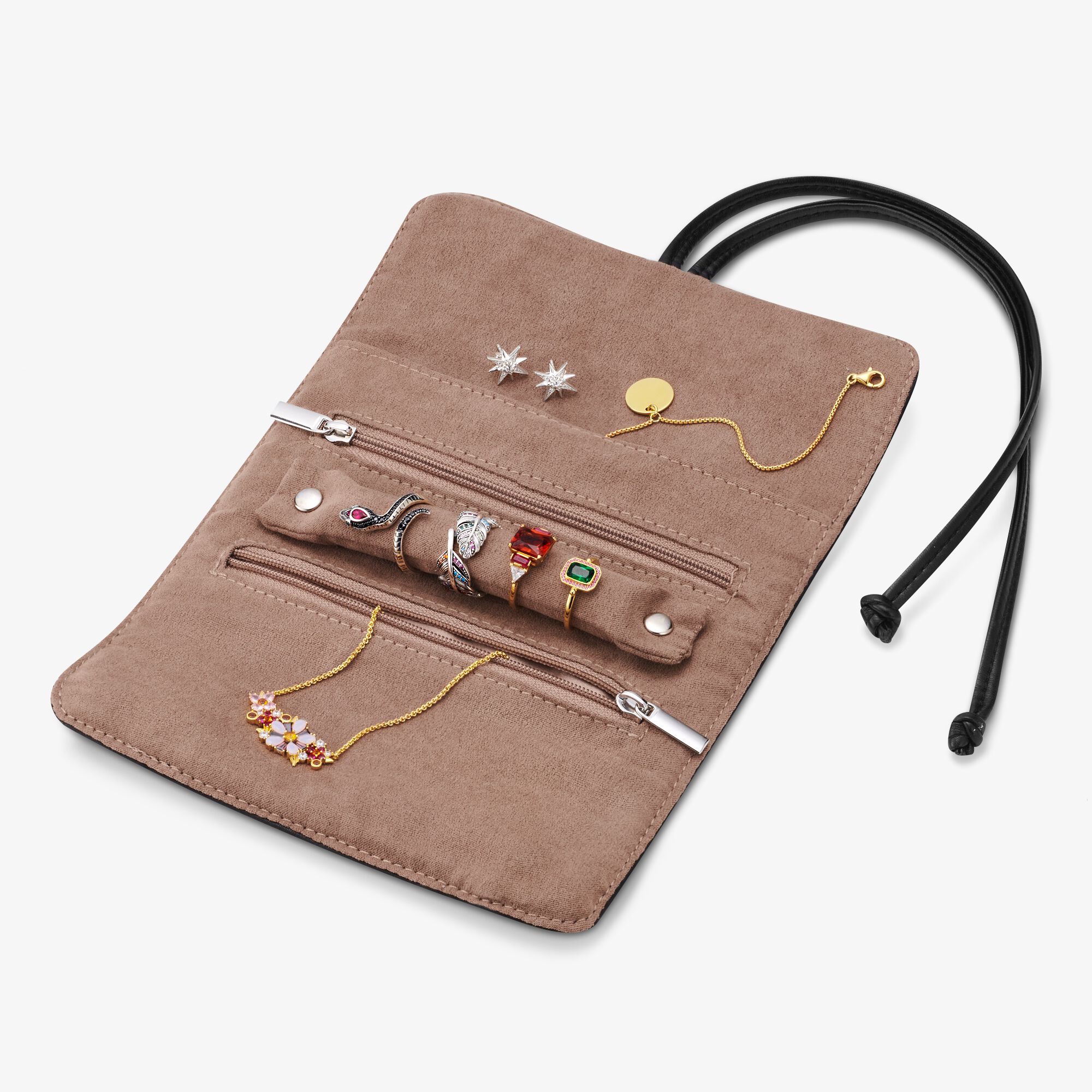 THOMAS SABO Pochette à bijoux noir Unisex