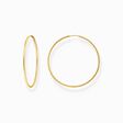Gold-plated big hoop earrings from the  collection in the THOMAS SABO online store