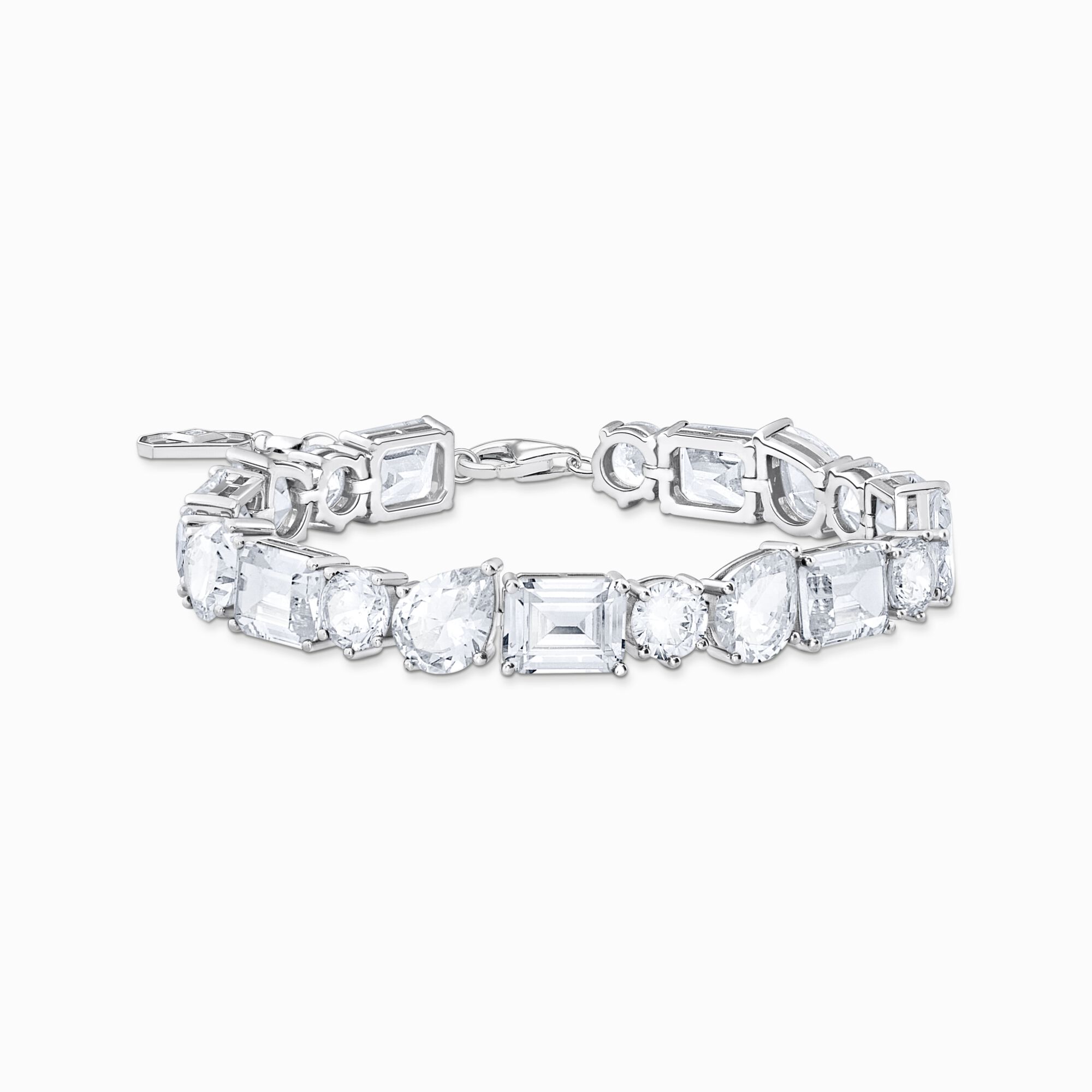 Silver tennis bracelet with 20 white zirconia stones from the  collection in the THOMAS SABO online store