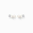 Pendientes trepador perlas con piedras blancas plata de la colección Charming Collection en la tienda online de THOMAS SABO