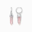 Aros con colgante de cristal rosa y s&iacute;mbolos, plata de la colección  en la tienda online de THOMAS SABO