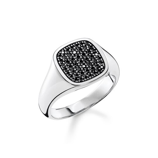 Ring with black stones silver from the  collection in the THOMAS SABO online store