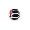 Bead Glass Bead Black, red, white from the Karma Beads collection in the THOMAS SABO online store