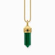 Gold-plated pendant with hexagon-cut green malachite from the  collection in the THOMAS SABO online store