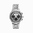 Men&rsquo;s watch Rebel at Heart Chronograph silver black bicolor from the  collection in the THOMAS SABO online store